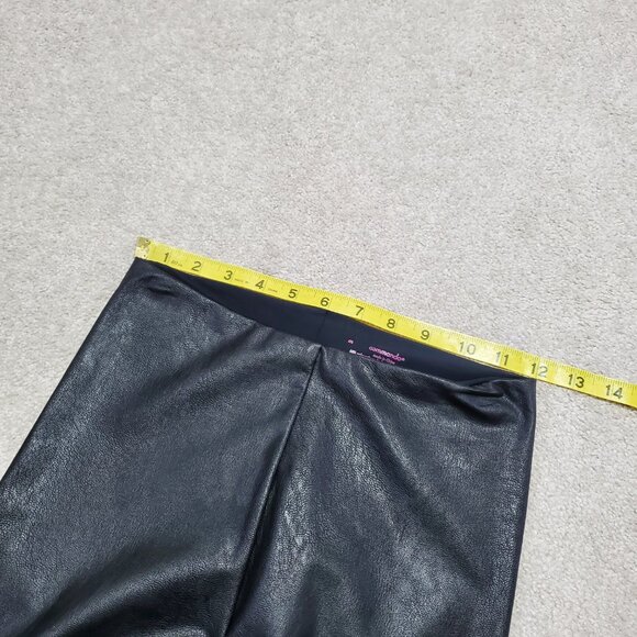 COMMANDO Faux Leather 28" Leggings Textured Slim Stretch Black Women's Medium - Picture 10 of 12